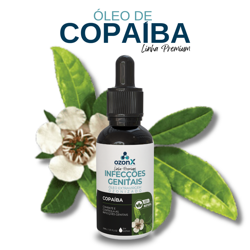 Genitais: Óleo Premium De Copaíba Ozonizado - 30ml - 100% Natural