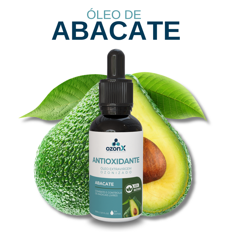 Radicais Livres & Antioxidante: Óleo De Abacate Ozonizado - 30ml - 100% Natural