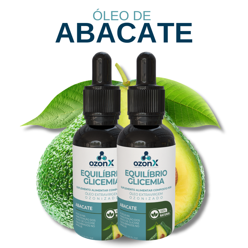 Equilíbrio Glicêmico: Óleo Abacate Ozonizado - 30ml - Natural - FRETE GRÁTIS🚚
