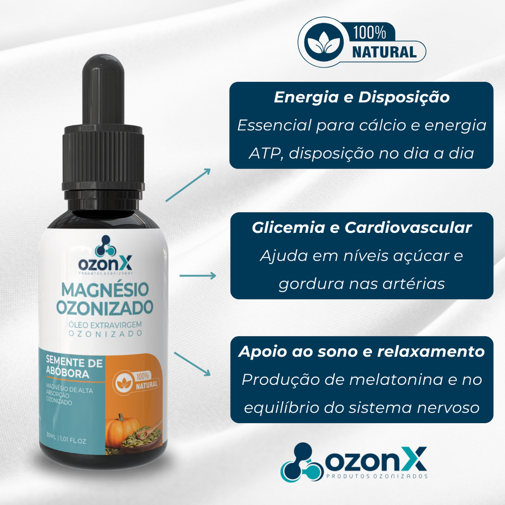 G出品 G-Smoov ‎– Zu-Made＋α Magnésio Ozonizado Natural - Suplemento Semente de Abóbora ozonX 30ml