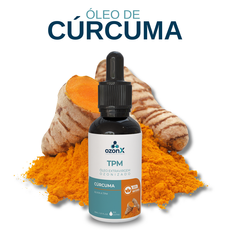 TPM: Óleo De Cúrcuma Ozonizado - 30ml - 100% Natural