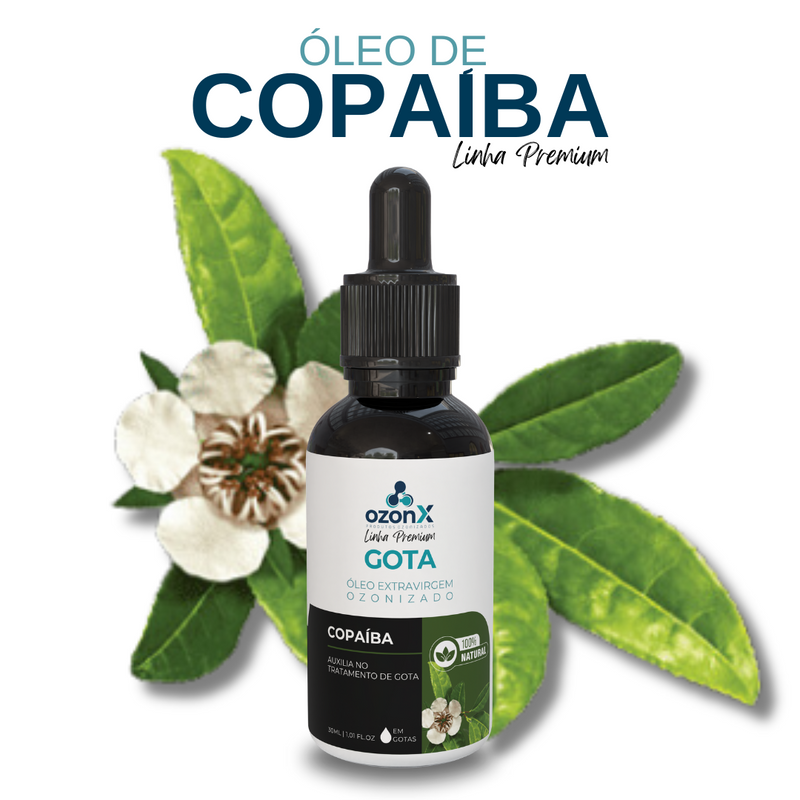 Gota: Óleo Premium De Copaíba Ozonizado - 30ml - 100% Natural