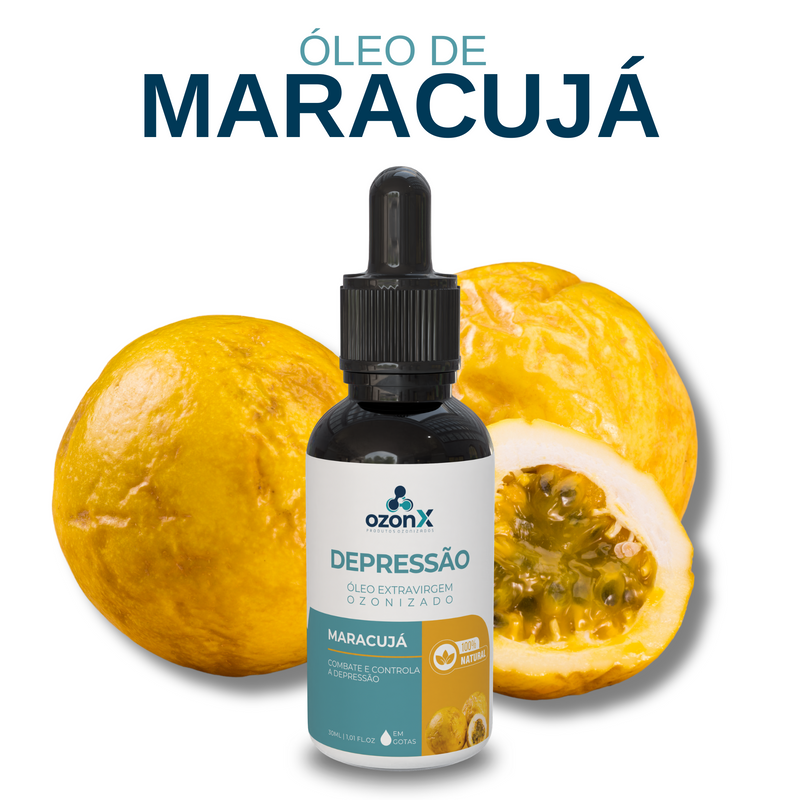 Antidepressivo: Óleo De Maracujá Ozonizado - 30ml - 100% Natural