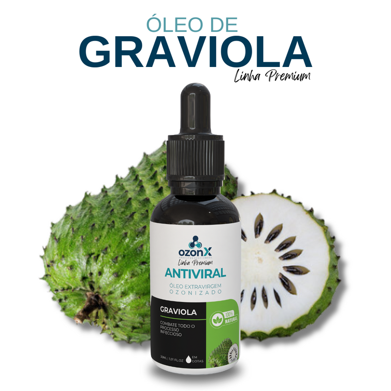 Antiviral: Óleo Premium De Graviola Ozonizado - 30ml - 100% Natural