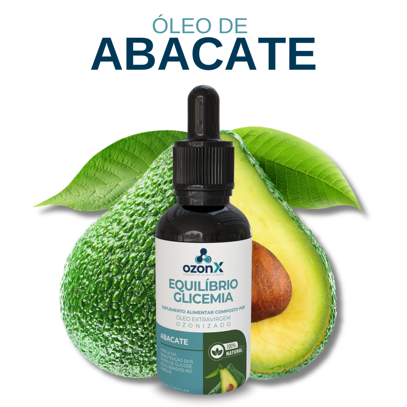 Óleo de Abacate Ozonizado para Equilíbrio Glicêmico - 30ml - 100% Natural